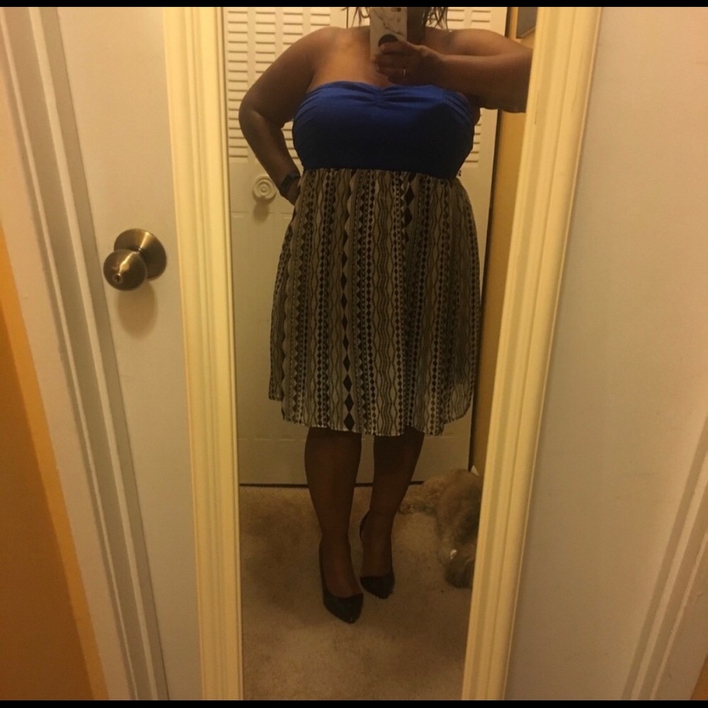 Lightweight strapless dress
